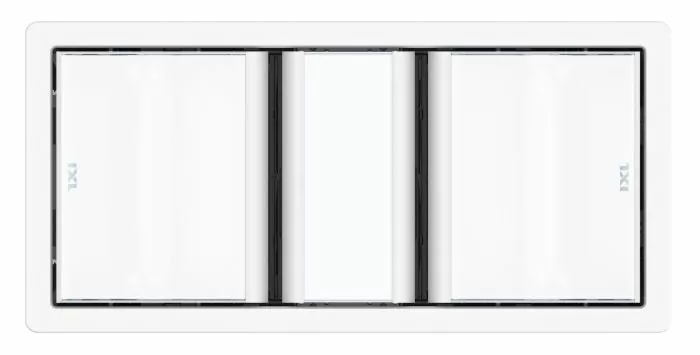Tastic Luminate Dual 3 in 1 Heater Fan Light White