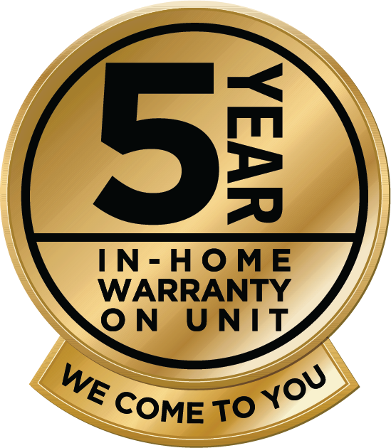 Receive 5 Year in-home warranty on Tastic Units